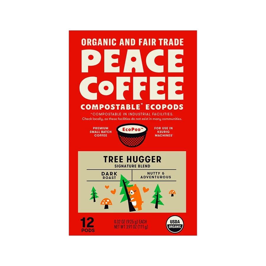 peace coffee tree hugger blend compostable pods 12count front 239472.jpeg