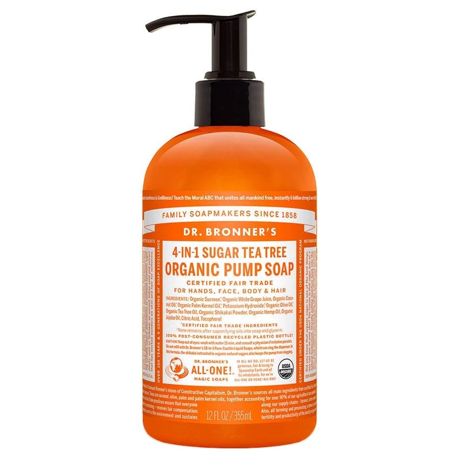 Dr. Bronner's Organic Tea Tree Hand Soap 12 fl. oz.