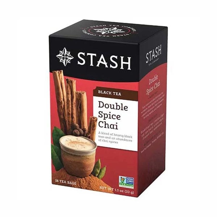 Stash Tea Double Spice Chai Tea Bags 18 tea bags